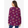 Woman Within Perfect Printed Long-Sleeve Crewneck Tee - 3 of 4