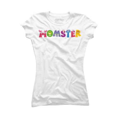 Junior's Design By Humans Cute Momster Cartoon Monster By averilshop T-Shirt