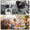 NewHome"36-Piece Disposable Chafing Dish Set with Food Pans, Covers, Utensils for Party & Catering Events"Silver - 4 of 4
