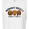 Women's - Are You Afraid of the Dark - Midnight Society Monster Masks Cropped Graphic T-Shirt - 2 of 4