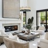 LNC Hanabalter 1-Lights 28" Luxury and Glam Resin Integrated LED Drum Chandelier, Silver and Blue - 4 of 4