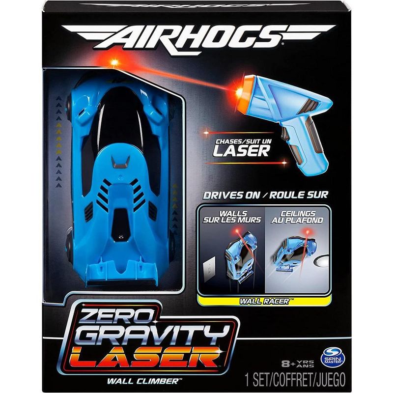 Air Hogs, Zero Gravity Light, Light-Guided Wall Racer, Wall Climbing Race Car,Blue, 1 of 6