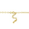 EVERLY JEWELRY | Yellow Plated Sterling Silver Banana Pineapple Lemon Enameled Charm Station Necklace, 17.5-inch - 2 of 4