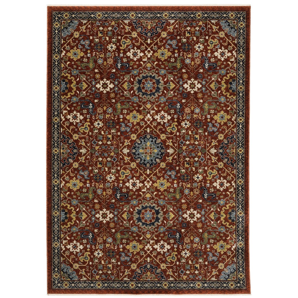 9'10inx12'10in Arya Traditional Persian Indoor Area Rug Red - Captiv8e Designs