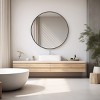 GlasFlength Decorative Wall Mirrors Full Length Mirrors Circular Wall Accent Mirror Stylish Frame For Multi Room, Black, 30"*30"*0.7" - 2 of 4