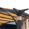 9×11 Feet CarPort, Garage Canopy with Polyester Roof, Car Tent with Steel Frame, Multiuse Storage Shed for Vehicles-Coolbibila - 4 of 4
