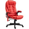 NicBex Office Chair with Adjustable Height Modern PU Leather Computer Chair with Armrests, Massage, Heating Function for Office, Study, Bedroom - 3 of 4
