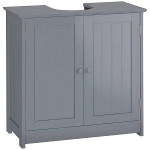 Aghana Digitals Coffee Under Sink Bathroom Cabinet with Adjustable Shelf, 2 Doors, Open Back - 1 of 4