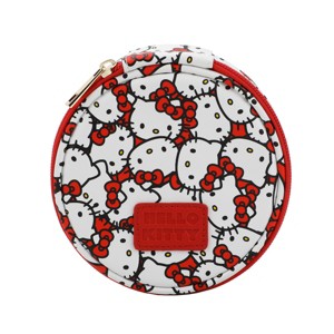 Hello Kitty Character Face All-Over Print 5” Tech Cable Organizer Travel Case - 1 of 4