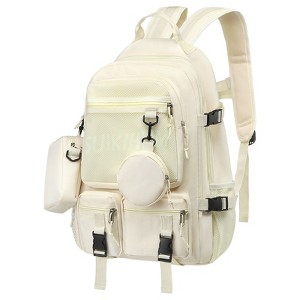 Unique Bargains Large Capacity Waterproof Fashion Style Laptop Backpack ...