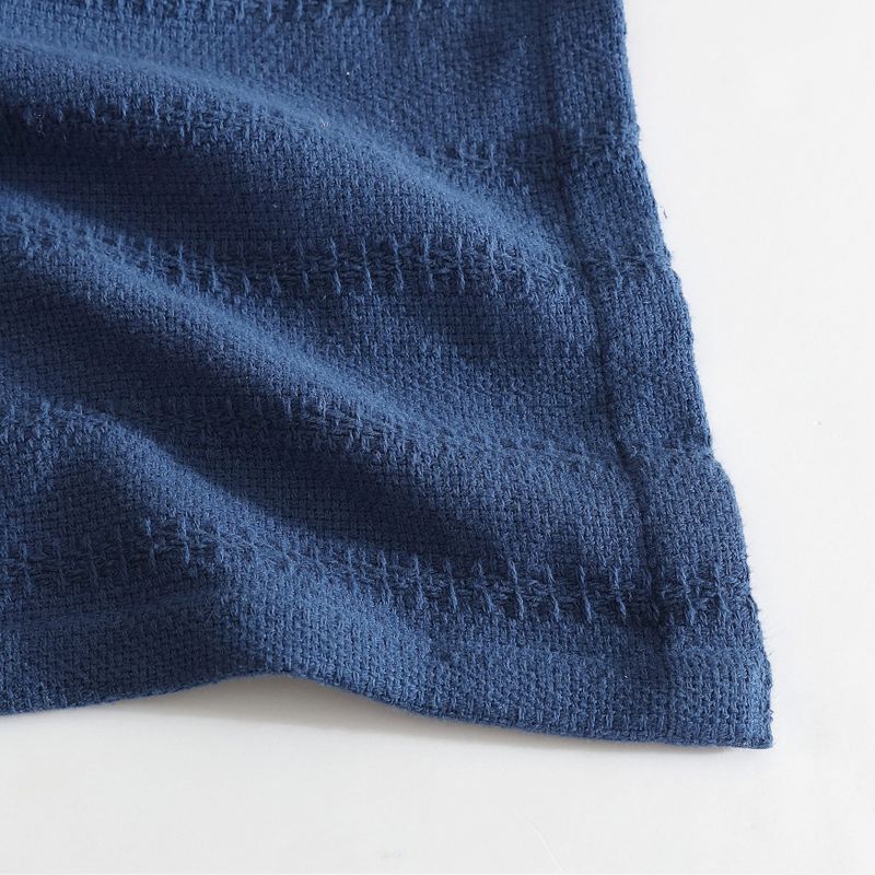 Eddie Bauer Variegated Weave Stripe Blue Twin Blanket, 2 of 8