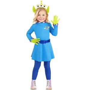 HalloweenCostumes.com Toddler Disney and Pixar Toy Story Alien Costume for Girls - 1 of 4