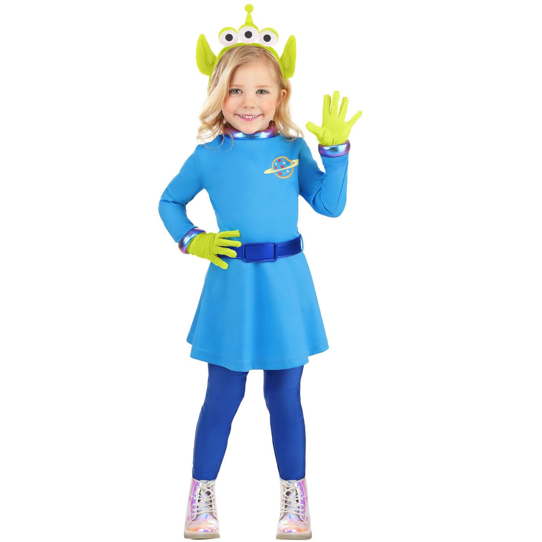 HalloweenCostumes.com Toddler Disney and Pixar Toy Story Alien Costume for Girls
