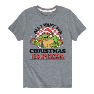 Boys' - Teenage Mutant Ninja Turtles - All I Want For Christmas Short Sleeve Graphic T-Shirt - 1 of 4
