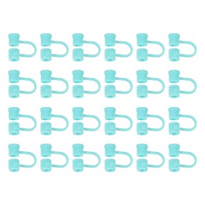 Unique Bargains Reusable Dust-Proof Flexible Washable Straw Cover - 1 of 4