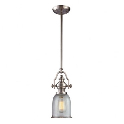 Elk Home Chadwick 1 - Light Pendant in  Satin Nickel