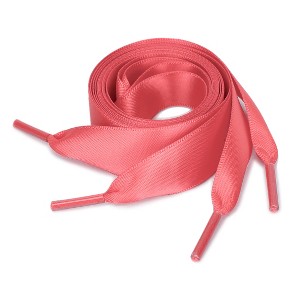 INSPIRE CHIC Women's Flat Ribbon Solid Color Sneakers Shoelaces 2 Pairs - 1 of 4