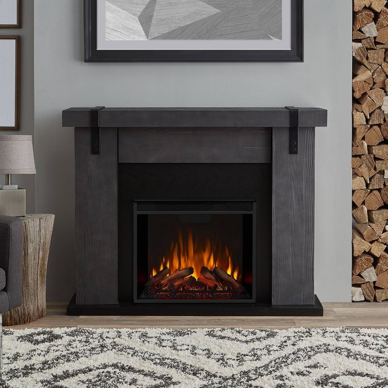 Real Flame Aspen Indoor Electric Fireplace Gray, 3 of 11