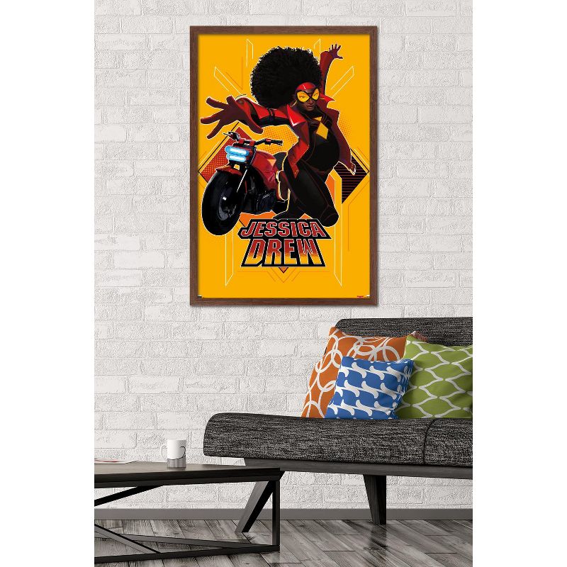 Trends International Marvel Spider-Man: Across the Spider-Verse - Jessica Drew Framed Wall Poster Prints, 2 of 7