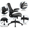 Flash Furniture Work From Home Kit - Black Computer Desk, Ergonomic Mesh/LeatherSoft Office Chair and Locking Mobile Filing Cabinet - 3 of 4