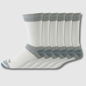 Dickies Men's 6pk Max Cushion Crew Socks - White 10-12: Tagless, Midweight Fabric - 1 of 4
