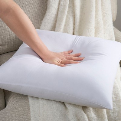 White 16" x 16" Polyester Throw Pillow Inserts, Set of 2