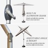 PAGED Rectangle Patio Umbrella Modern Market Umbrella with Lift, Tilt, Crank for Garden and Poolside, Umbrella Base Not Included - 3 of 4