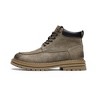 Santimon Men's Suede Moc Toe Ankle Hiking Boots, Lace Up, Anti-Slip Rubber Sole, Casual Sports Boots for Men - 2 of 4