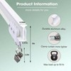 Flexible Bendable Ceiling Curtain Track for Living Room Shower RV White 9FT Heavy - Duty Divider Curtain Rail with Clips - 2 of 4