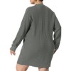 Agnes Orinda Women's Plus Size Knit Sweater Warm Long Sleeve Pullover Mini Dresses - 4 of 4