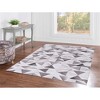 HomeStock Laredo Trenton Grey & Ivory 5x7, Transitional, Woven with Digital Heat Transferred Printing Rug - 2 of 4