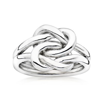 Ross-Simons Italian Sterling Silver Double Love Knot Ring