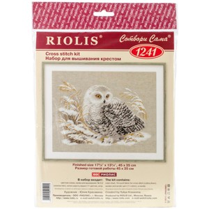 RIOLIS Counted Cross Stitch Kit 17.75"X13.75"-White Owl - 1 of 2