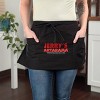 Jerry's Artarama Waist Apron for Art Supplies - Black Tie-Back Half-Apron with 3 Large Pockets, 24" W x 11-1/2" D, 45% Polyester, 55% Cotton, Machine - 2 of 4