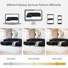 Okak Luxury 96" Cloud L-Shaped Sectional Sofa 4 Seat with Oversized Chaise&2 Pillows, Chenille Couch for Living Room,Apartment,Office, Black - 3 of 4
