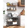 Vynxaria Chrome 3-Tier Utility Storage Shelves, Heavy Duty Adjustable Rack, 24.02" W x 13.78" D x 21.97" H - 2 of 4