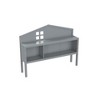 DOMETOUR Headboard Storage Cabinet for Full-size Montessori Floor Bed , Grey,Freely collocation - 2 of 4