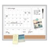 U Brands 4N1 Magnetic Dry Erase Combo Board, 23 x 17, Tan/White Surface, Silver Aluminum Frame - 2 of 4