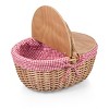 Picnic Time Country Basket - Red and White Gingham - image 3 of 4