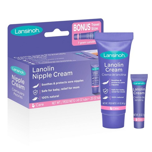 Lansinoh Lanolin Nipple Cream For Breastfeeding 1 41oz With 0 25oz Bonus Tube Target