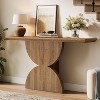 Tribesigns 63"Console Table for Entryway, Farmhouse Furniture Behind The Couch for Living Room, Hallway, Entrance, Foyer (Natural) - 3 of 4