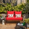 ARTPLAN Patio Deep Seating Loveseat Cushions All Weather Chair Outdoor Cushions Set of 5 for Patio Outdoor Furniture - 2 of 2