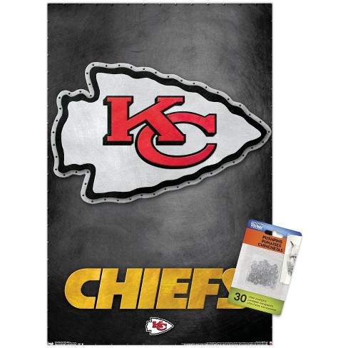 Trends International NFL Kansas City Chiefs - Super Bowl LVII Champions Framed Wall Poster Prints Black Framed Version 14.725 x 22.375