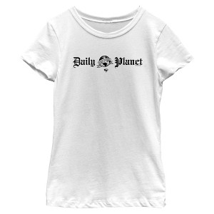 Girls Superman Daily Planet Logo T Shirt - 1 of 4