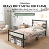 COMHOMA Metal Platform Bed Frame Heavy Duty with 14'' High Under Bed Storage Space - 2 of 4