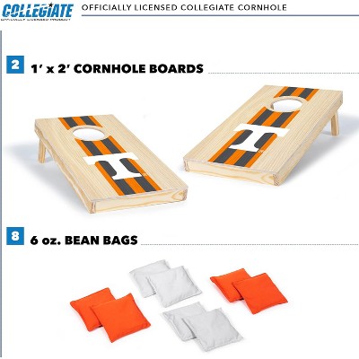 Tennessee Volunteers 1'x2' Solid Wood Cornhole Set with Bean Bags