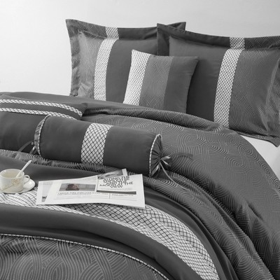 Nanshing 7pc Queen Corell Comforter Bedding Set Gray — фото 3