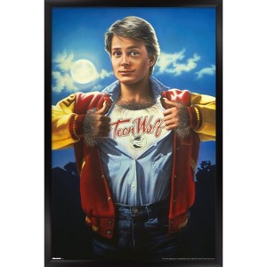 Trends International Teen Wolf (1985) - One Sheet Framed Wall Poster Prints - 1 of 4