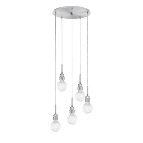 Toltec Lighting Edge 5 - Light Pendant in  Brushed Nickel - image 1 of 1