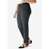 Roaman's Women's Plus Size Straight Leg Ultimate Ponte Pant - 4 of 4